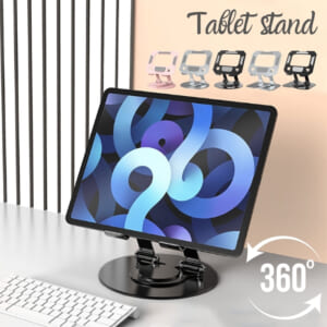 タブレットスタンド 360°回転 高さ・角度調整 折りたたみ式 iPad対応｜DotLine - 画像 (1)