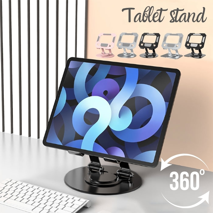 タブレットスタンド 360°回転 高さ・角度調整 折りたたみ式 iPad対応｜DotLine