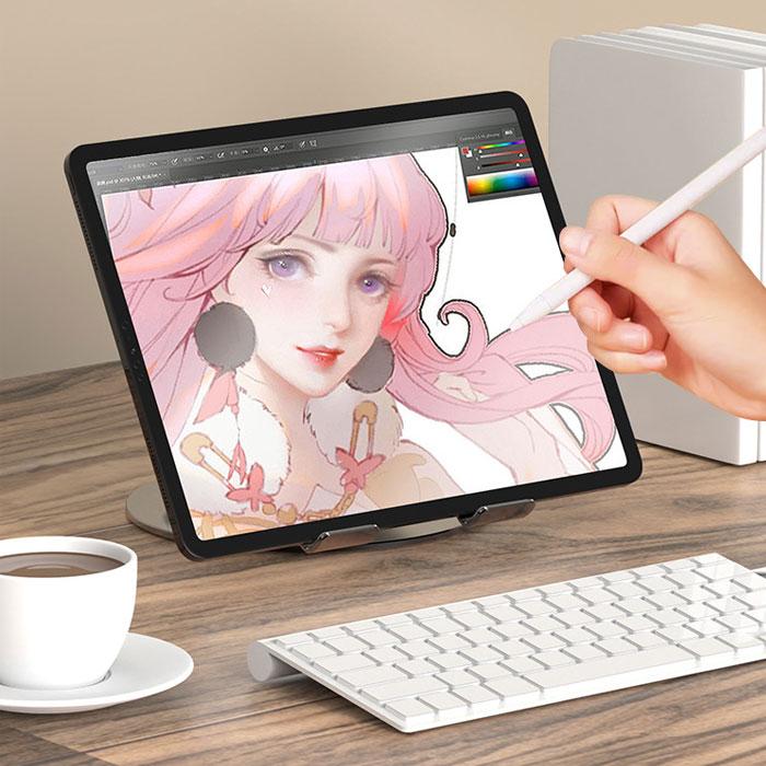 タブレットスタンド 360°回転 高さ・角度調整 折りたたみ式 iPad対応｜DotLine