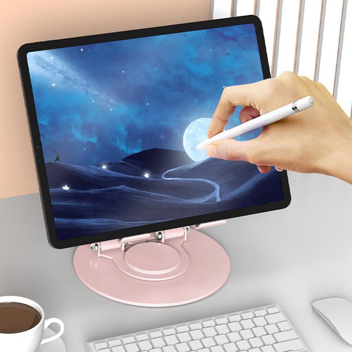 タブレットスタンド 360°回転 高さ・角度調整 折りたたみ式 iPad対応｜DotLine